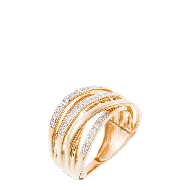 Diamantini Gold Glittering Hodgepodge Ring