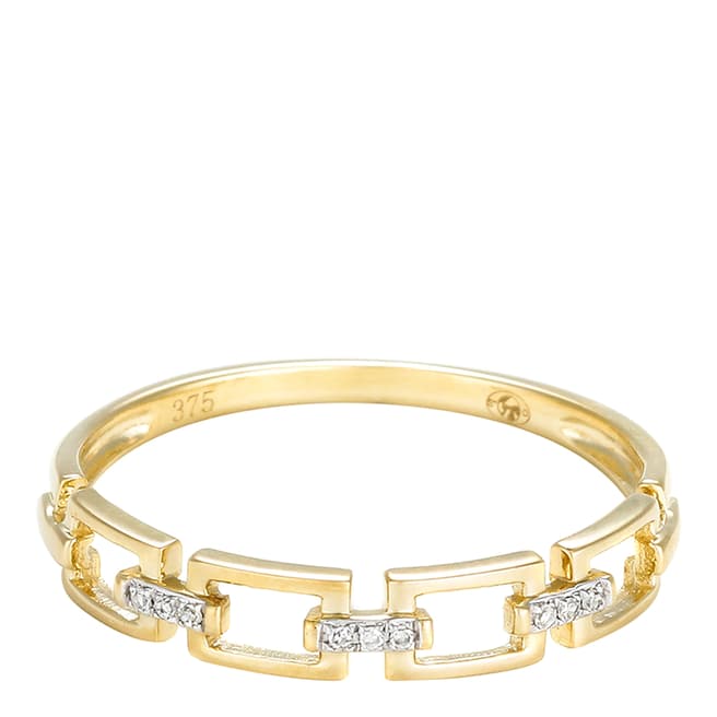 Le Diamantaire Gold Square Design Mesh Ring
