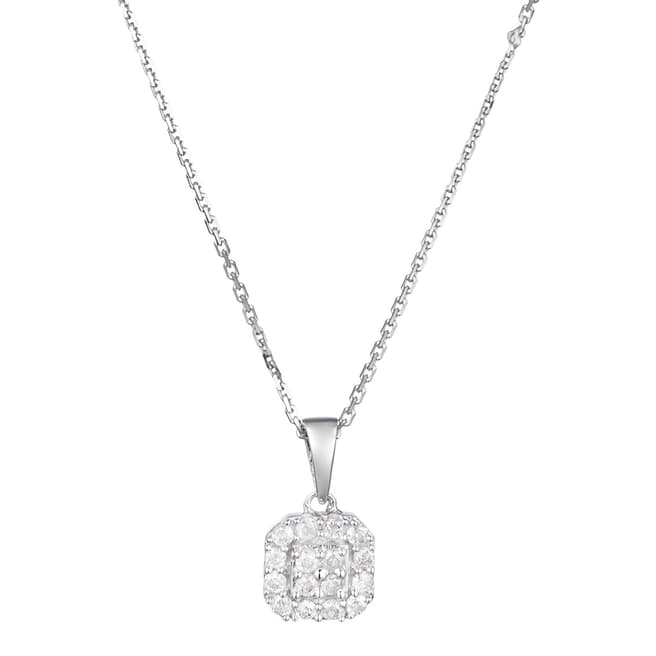 Diamond And Co Silver Carrie Pendant Necklace