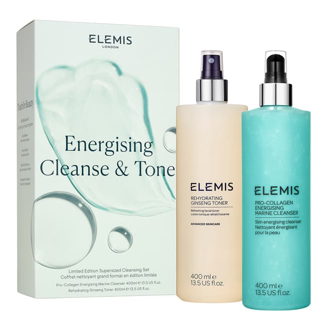 Elemis Energising Cleanse & Tone Supersized Duo (Worth £162)