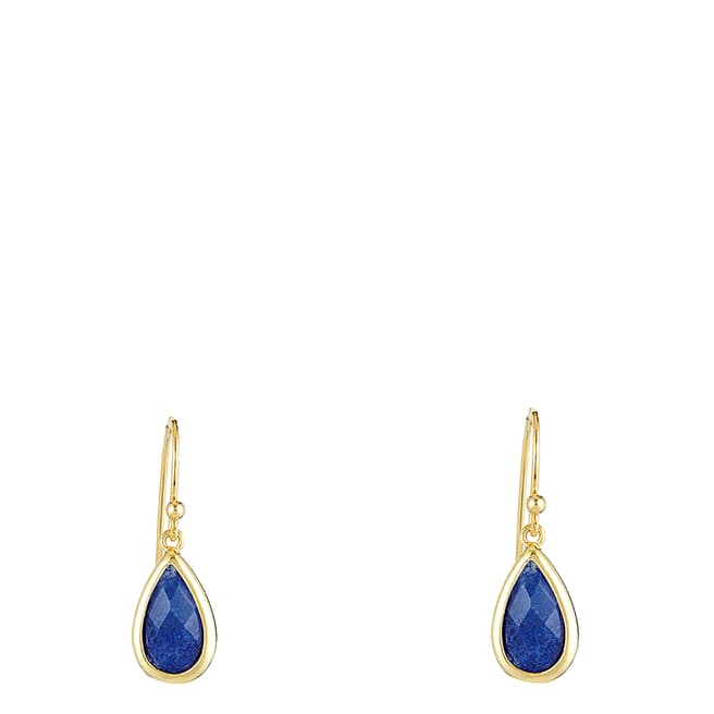 Rainbowstone Gold/Blue Lila Earring