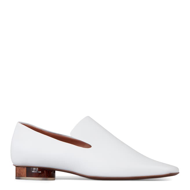 Neous White Leather Brassavola Loafers