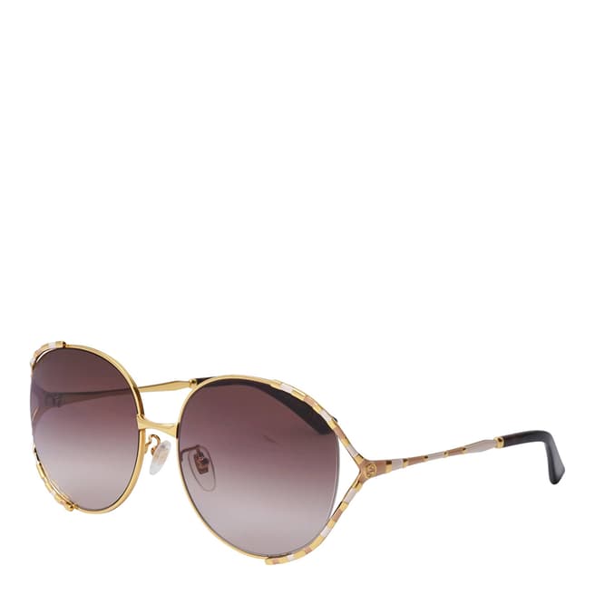 Gucci Women's Gold/Rose Gold Gucci Sunglasses 59mm