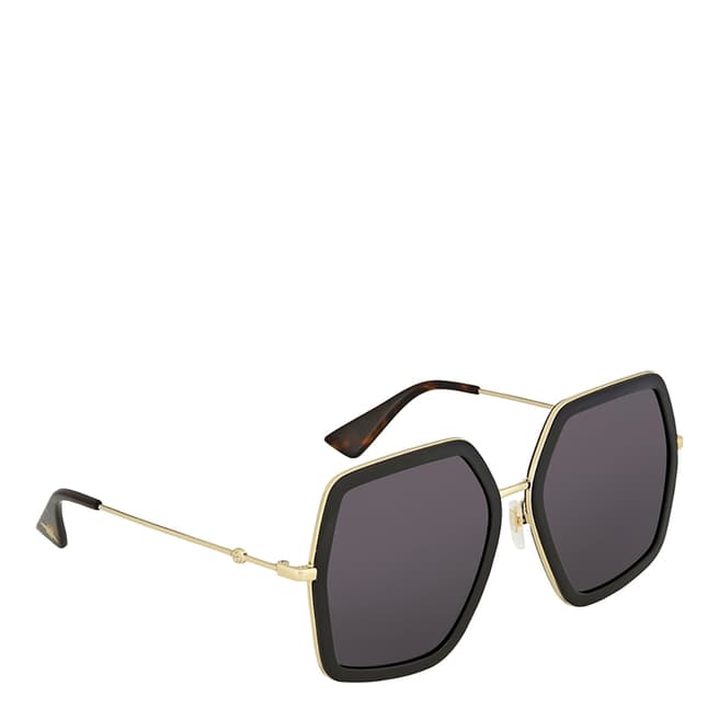 Gucci Women's Gold/Purple Gucci Sunglasses 56mm