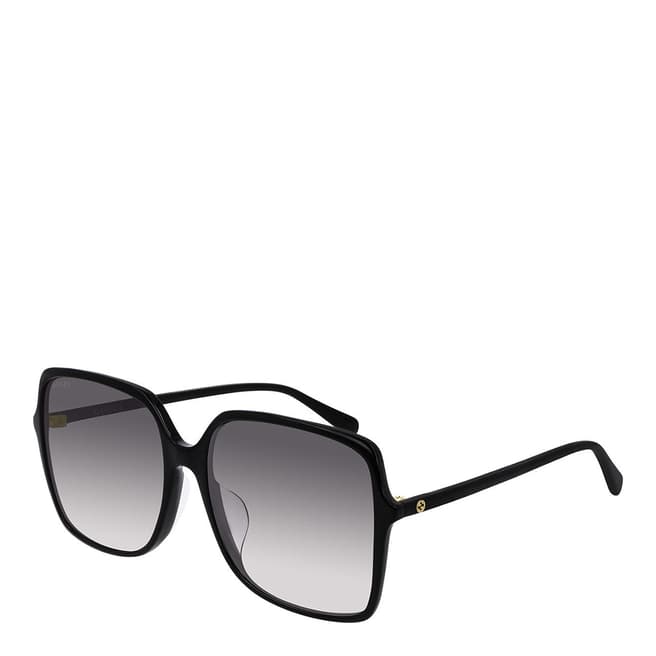Gucci Women's Black/Grey Gucci Sunglasses 58mm