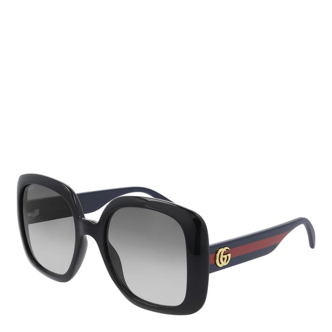Gucci Women's Blue/Black/Grey Gucci Sunglasses 55mm