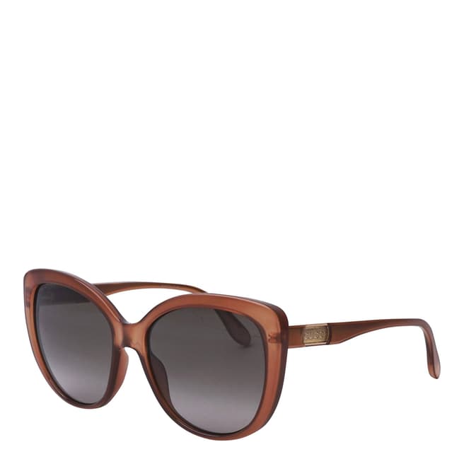 Gucci Women's Brown/Transparent Brown Gucci Sunglasses 57mm
