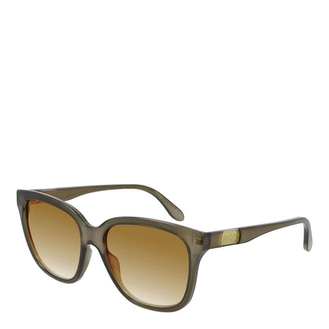Gucci Women's Brown/Brown Gucci Sunglasses 56mm