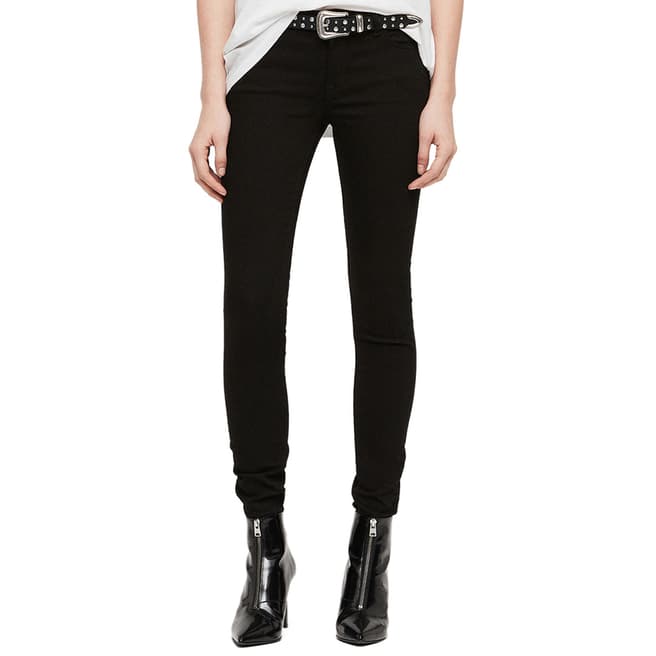 AllSaints Black Super Skinny Stretch Jeans