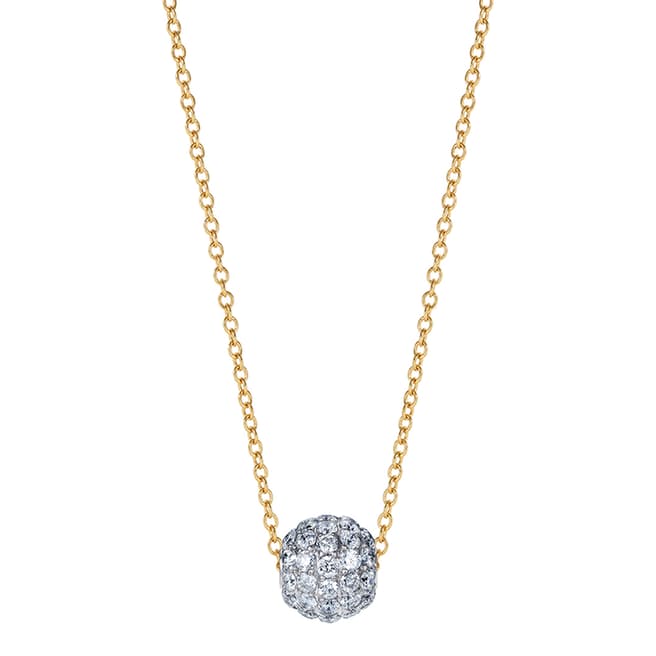 Sybarite 18ct White Gold Ball Pendant Necklace