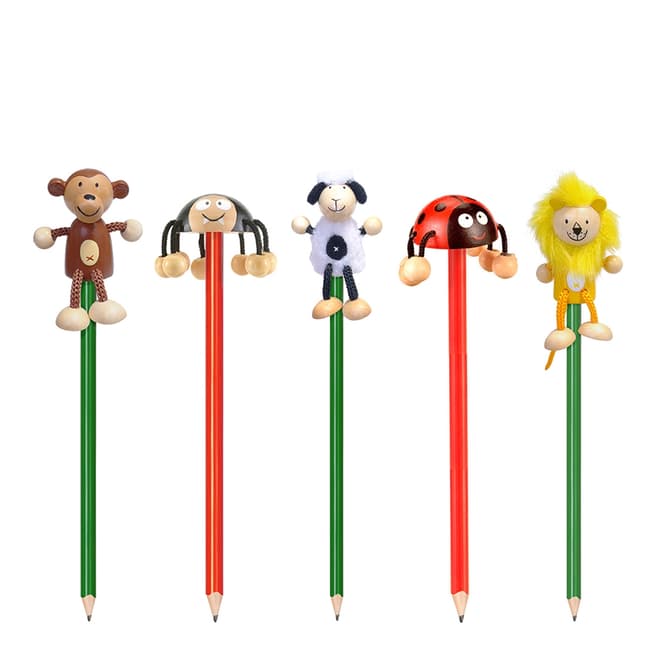 Fiesta Crafts Pack of 5 Animal Pencils