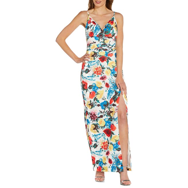 Adrianna Papell Multi Print Floral Dress