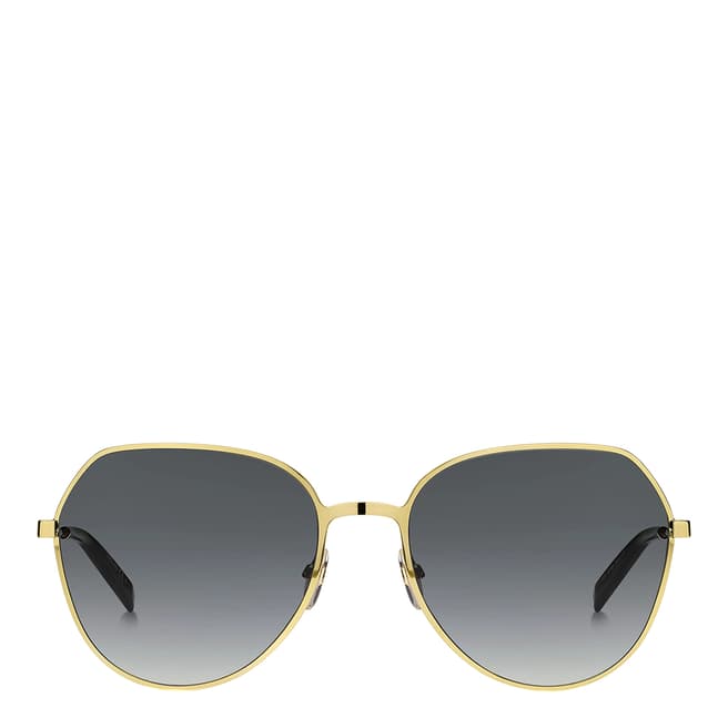Givenchy Womens Gold/Dark Grey Givenchy Sunglasses 60mm