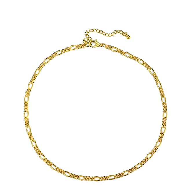 Chloe Collection by Liv Oliver 18K Gold Figaro Necklace