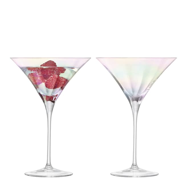 LSA Set of 2 Pearl Cocktail Glasses, 300ml
