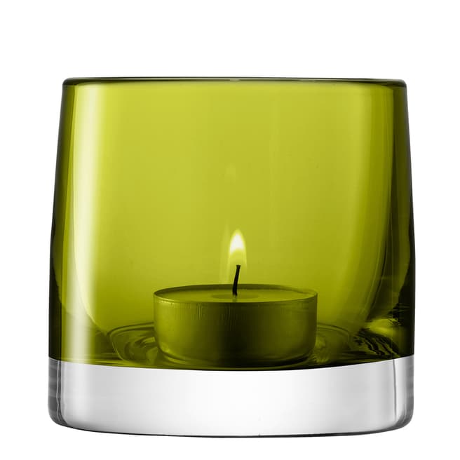 LSA Light Colour Tealight Holder H8.5cm Olive