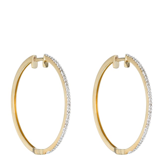 Le Diamantaire Gold "Elegant Creoles" Hoop Earrings
