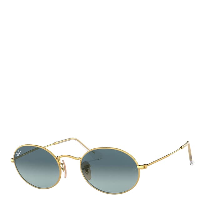 Ray-Ban Unisex Gold/Blue Gradient Double Bridge Ray-Ban Sunglasses 54mm