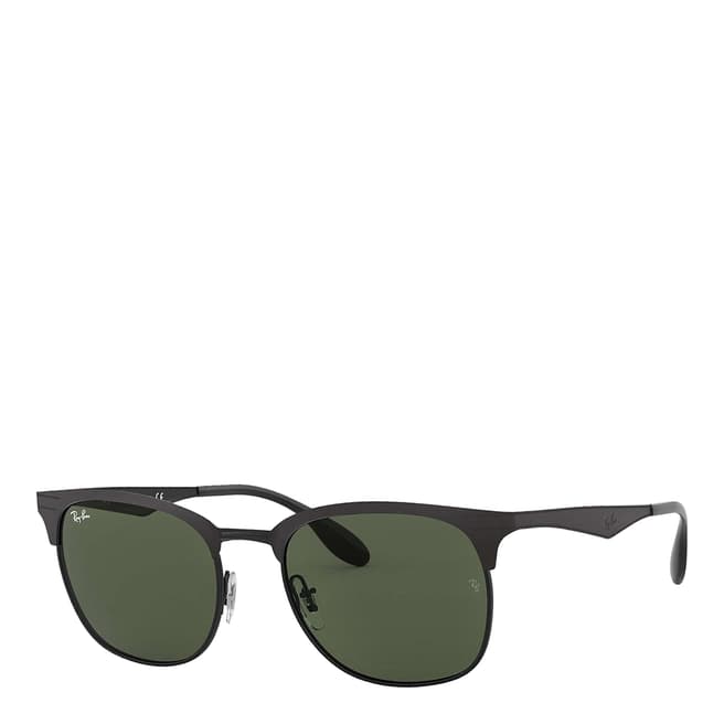 Ray-Ban Unisex Black/Green Classic Highstreet Ray-Ban Sunglasses 53mm