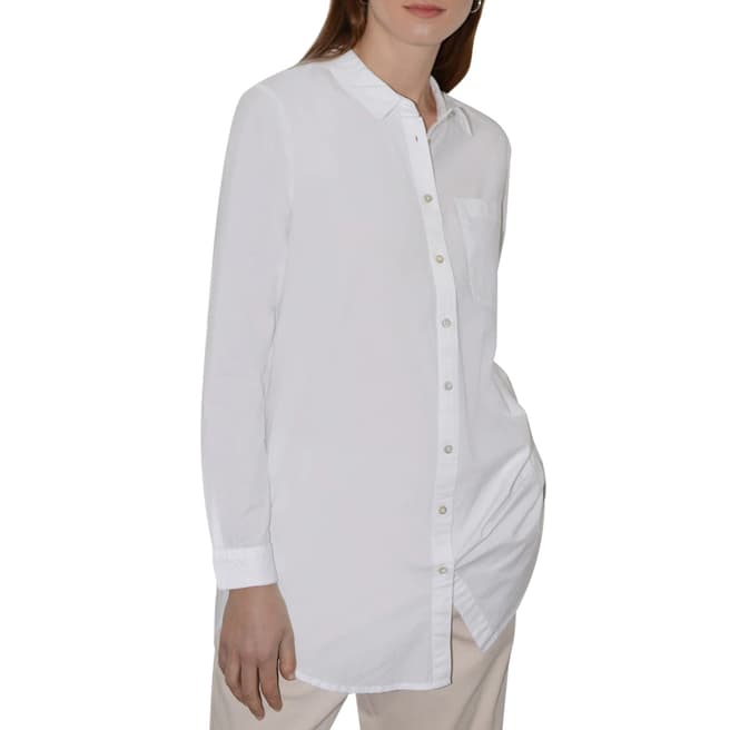 Great Plains White Cotton Oversized Shirt