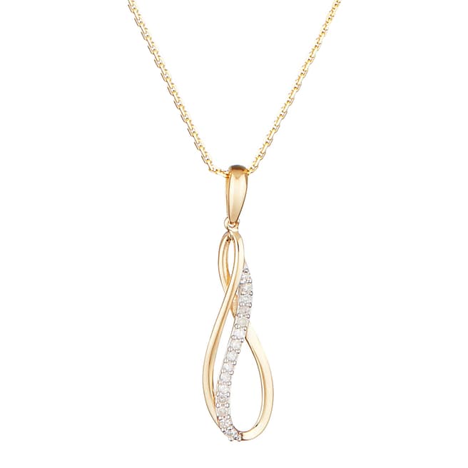 Diamond And Co Gold "Infinito" Diamond Pendant Necklace