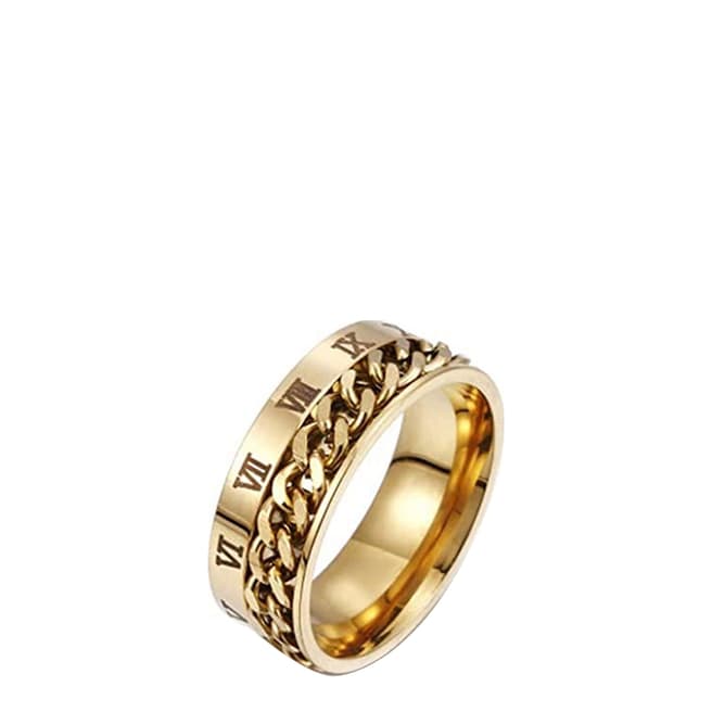 Stephen Oliver 18K Gold Chain Roman Ring