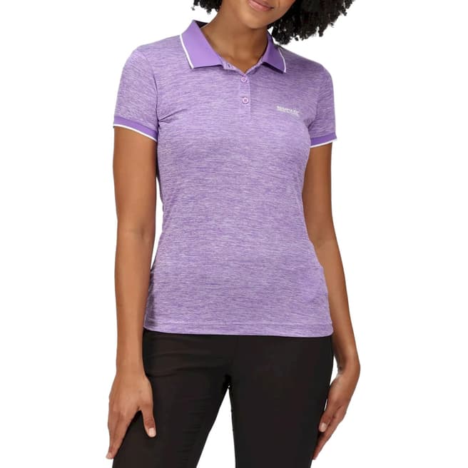Regatta Purple Logo Polo Shirt