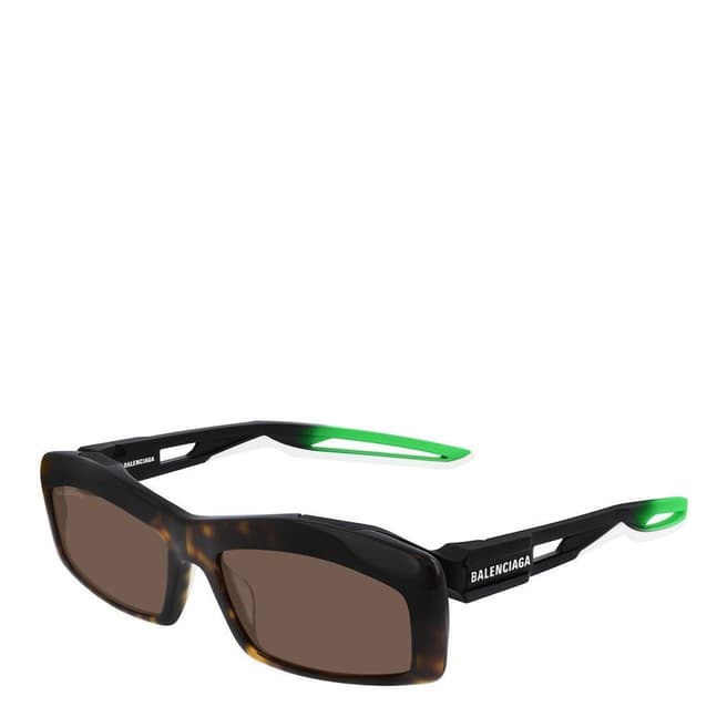Balenciaga Unisex Havana Black Brown Balenciaga Sunglasses 59mm