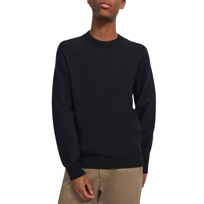 Theory Black Boland Cashmere Jumper