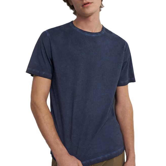 Theory Dark Blue Regular Fit T-Shirt