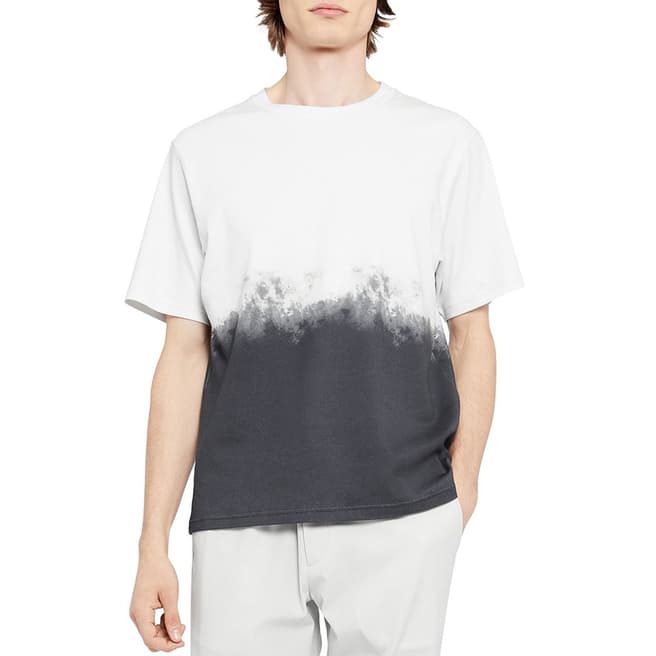 Theory White Dip Dye T-Shirt