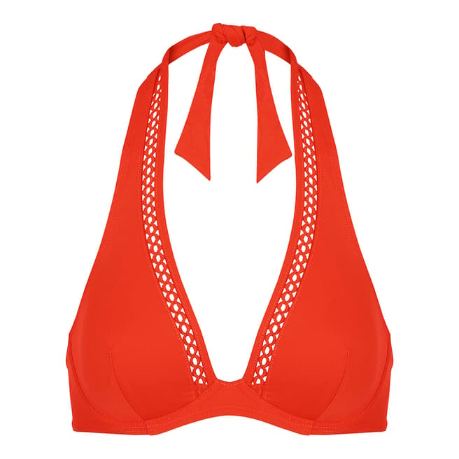 Simone Perele Orange Luna Triangle Bikini Top