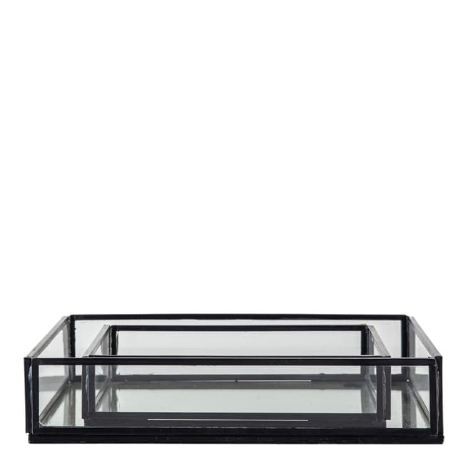 Gallery Living Amari Tray Black Set of 2 305x20.5x50cm