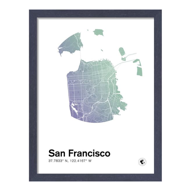 Paragon Prints San Francisco 35.5x28cm Framed Print