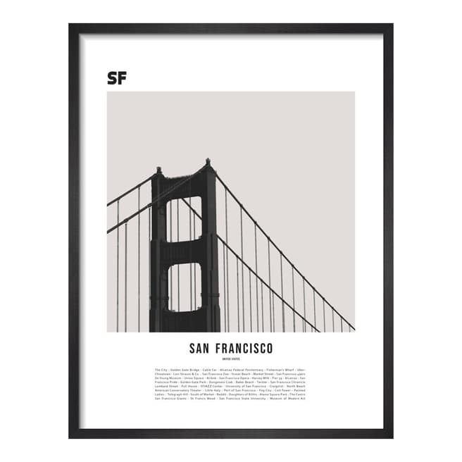 Paragon Prints San Francisco 28x36cm Framed Print