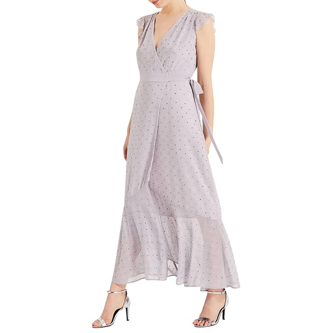 Phase Eight Lilac Kimmy Sparkle Maxi Dress