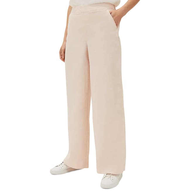 Phase Eight Pink Keller Linen Trousers