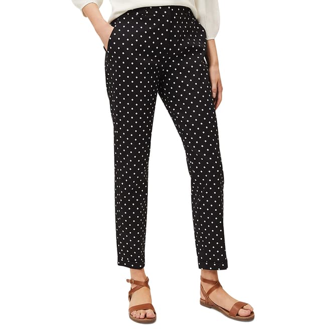 Phase Eight Black Spot Bea Stretch Trousers