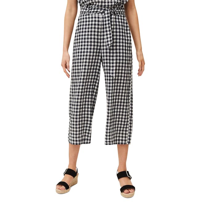 Phase Eight Navy Clea Gingham Culottes
