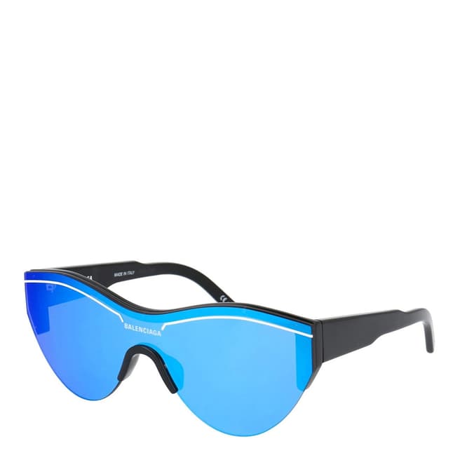Balenciaga Unisex Black/Light Blue Balenciaga Sunglasses 99mm