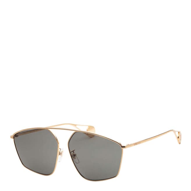 Gucci Women's Gold/Grey Gucci Sunglasses 60mm