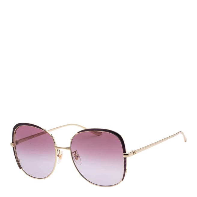 Gucci Women's Gold Gucci Sunglasses 58mm