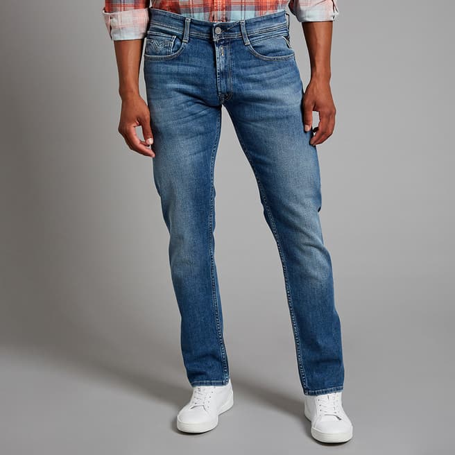 Replay Blue Rocco Comfort Stretch Jeans
