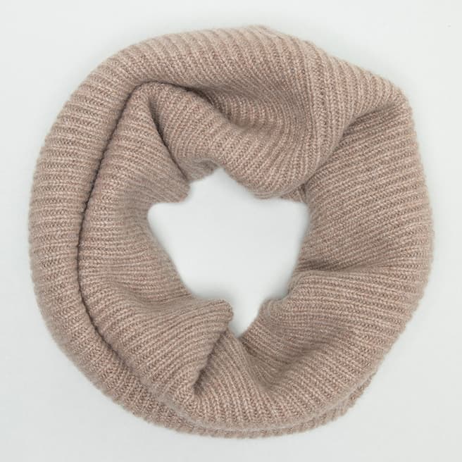 N°· Eleven Oatmeal Cashmere Ribbed Snood