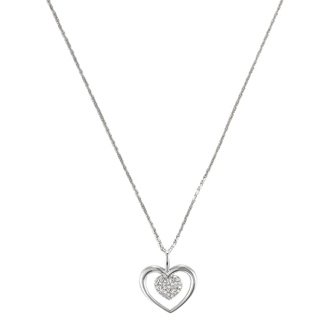 Le Diamantaire Silver Heart Pendant Necklace