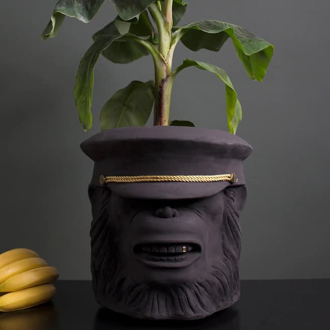 Garden Glory Black Monkey Face Large Outdoor Pot