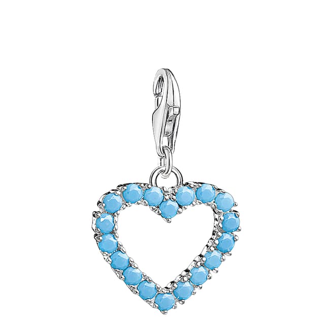 Thomas Sabo Silver Turquoise Heart Charm Pendant