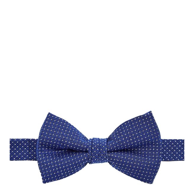Ted Baker Blue Runbow Woven Semi Plain Bow Tie