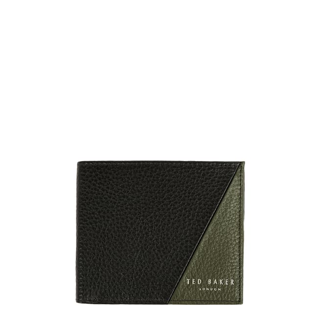 Ted Baker Black Robec Colour Block Leather Bifold Wallet