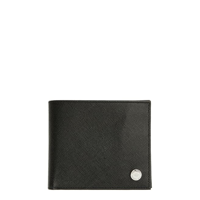 Ted Baker Black Rug Saffiano Leather Bifold Wallet